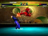 une photo d'Ã©cran de Street Fighter EX plus Alpha sur Sony Playstation